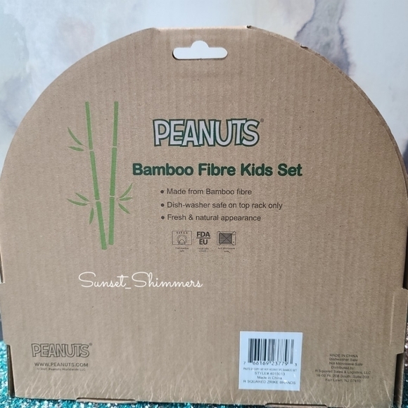 4 New Peanuts Snoopy & Woodstock Kids Easter Egg Dinner Plate Bowl Cup Utensils - Picture 11 of 12